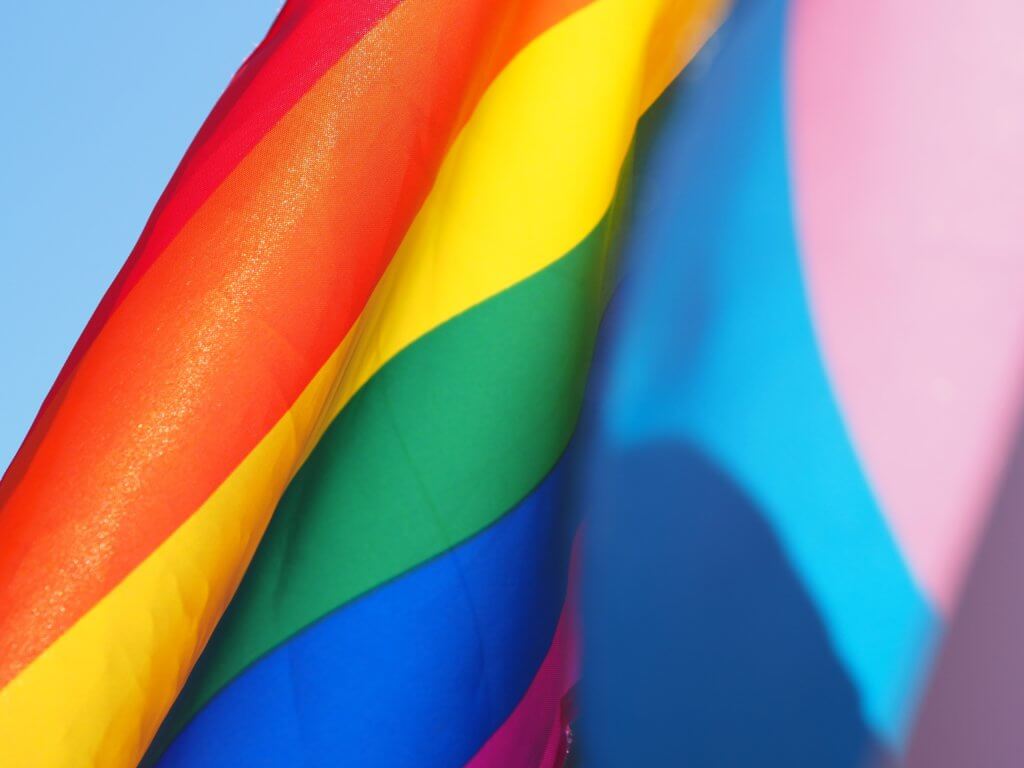 Rainbow wallpaper sample colors