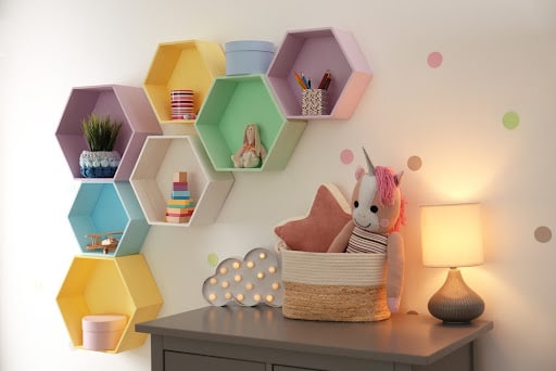 honeycomb shelves