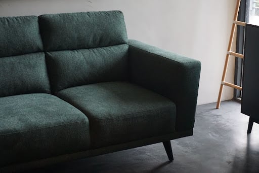 dark green couch